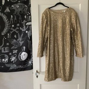 Gold Sequin Dress